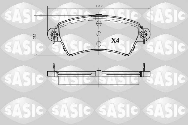 Remblokset Sasic 6210045