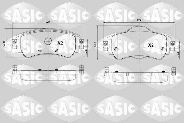 Remblokset Sasic 6210066