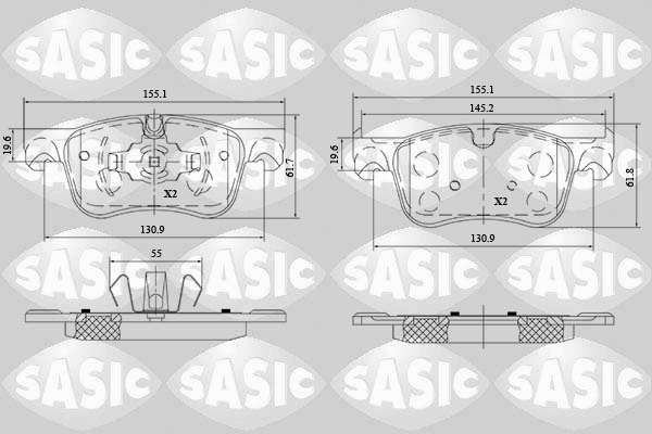 Remblokset Sasic 6210073