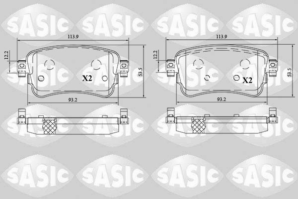 Remblokset Sasic 6210083
