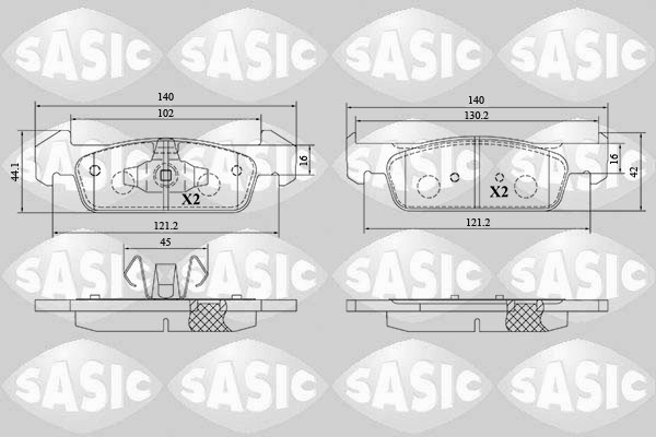 Remblokset Sasic 6214050