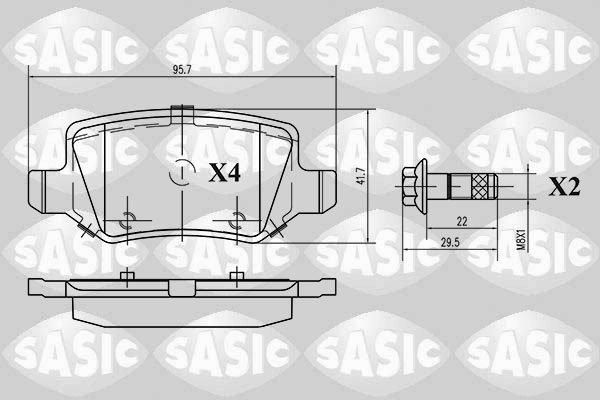 Remblokset Sasic 6216021