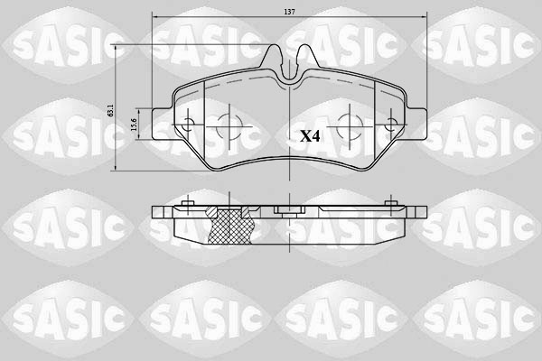 Remblokset Sasic 6216060