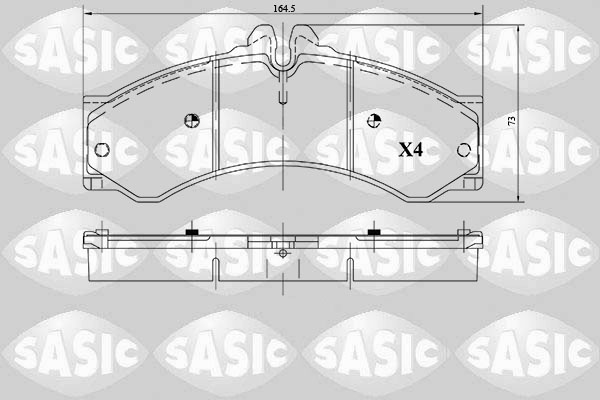 Remblokset Sasic 6216087