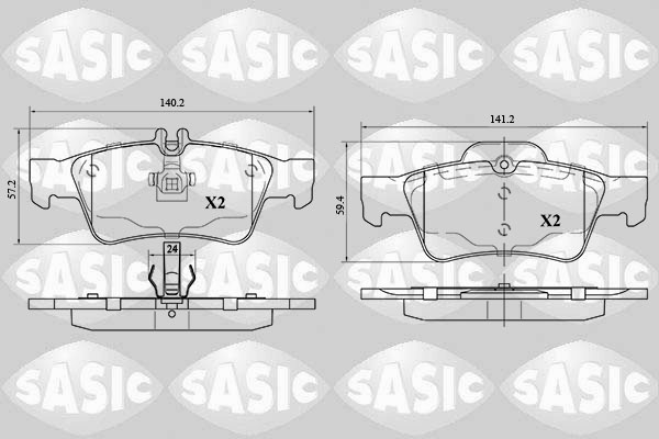 Remblokset Sasic 6216105