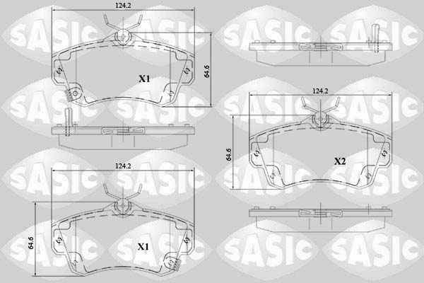 Remblokset Sasic 6216115