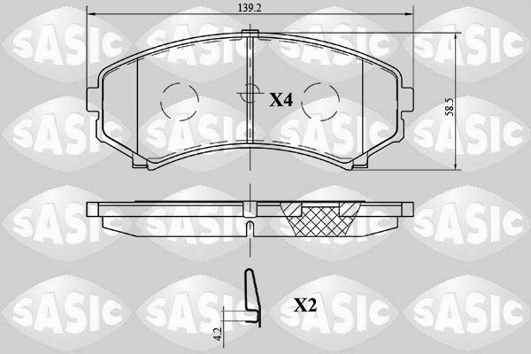 Remblokset Sasic 6216138