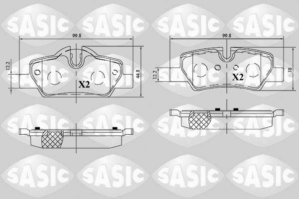 Remblokset Sasic 6216165