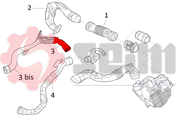Laadlucht-/turboslang Seim 981749