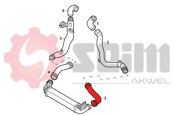 Laadlucht-/turboslang Seim 982044