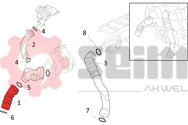 Laadlucht-/turboslang Seim 982063