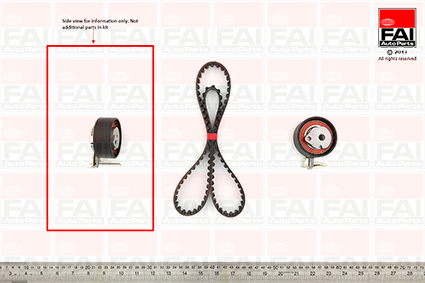 Distributieriem kit Fai Autoparts TBK145