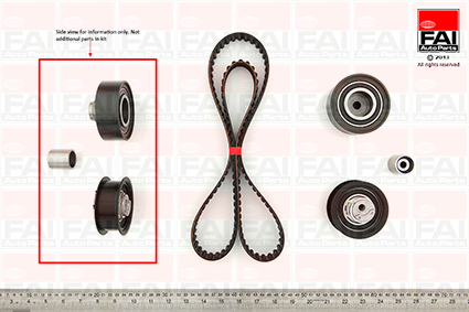 Distributieriem kit Fai Autoparts TBK147