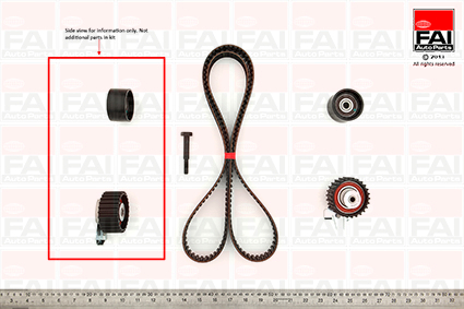 Distributieriem kit Fai Autoparts TBK433