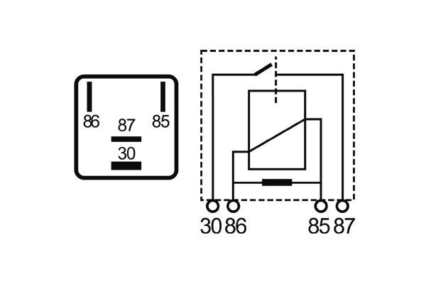 Relais, arbeidsstroom Mahle Original MR 6