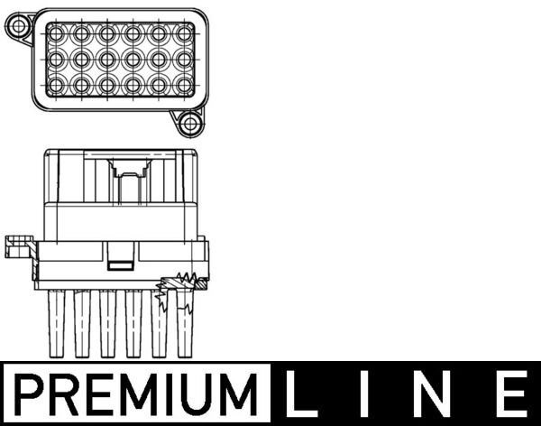 Regeleenheid interieurventilator Mahle Original ABR 95 000P