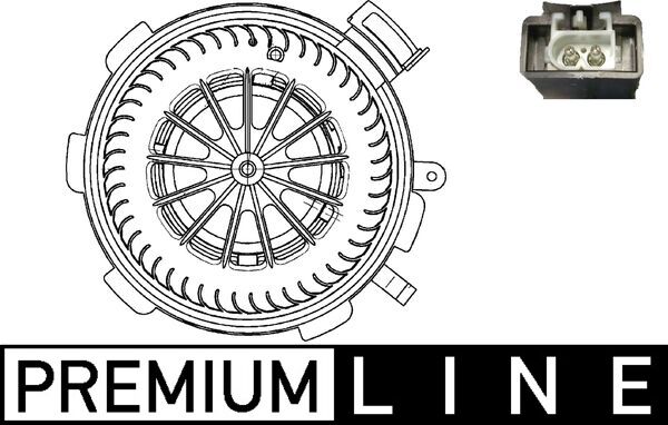 Kachelventilator Mahle Original AB 89 000P