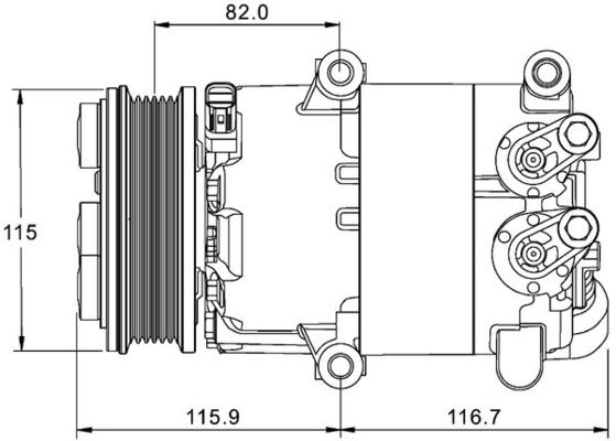 Airco compressor Mahle Original ACP 1332 000P