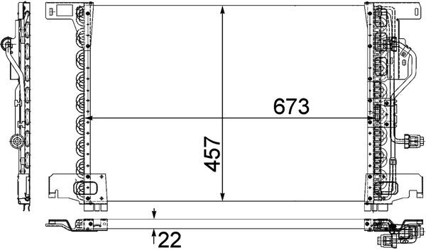 Airco condensor Mahle Original AC 283 000P