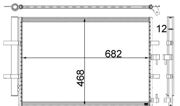 Airco condensor Mahle Original AC 32 000P