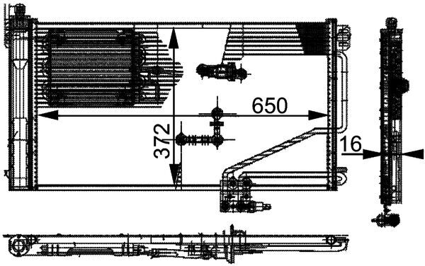 Airco condensor Mahle Original AC 346 000P