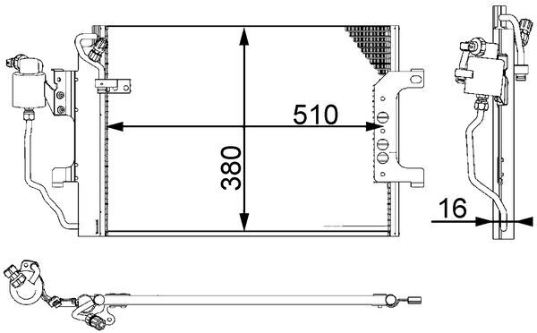 Airco condensor Mahle Original AC 348 000P