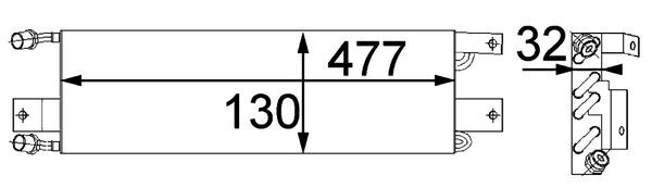 Airco condensor Mahle Original AC 356 000P