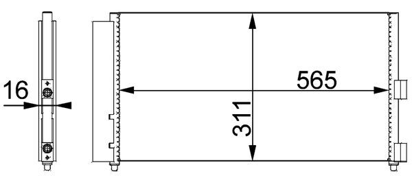 Airco condensor Mahle Original AC 372 000P