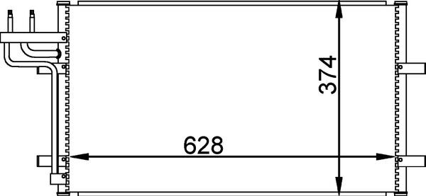 Airco condensor Mahle Original AC 374 000P