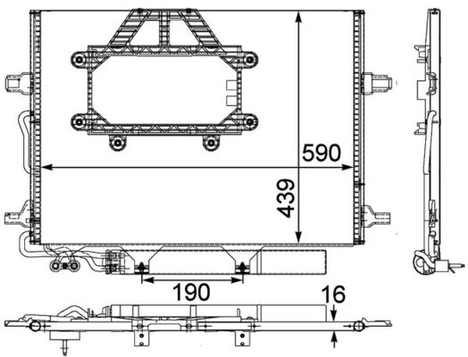 Airco condensor Mahle Original AC 453 000P