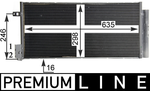 Airco condensor Mahle Original AC 505 000P