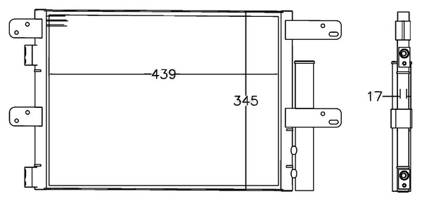 Airco condensor Mahle Original AC 549 000P