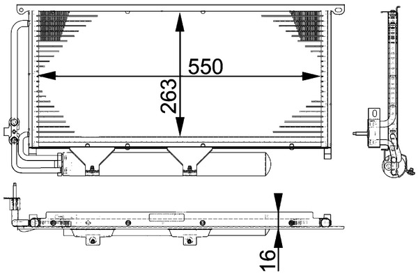 Airco condensor Mahle Original AC 663 000P