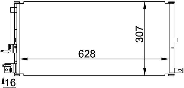 Airco condensor Mahle Original AC 694 000P