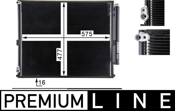 Airco condensor Mahle Original AC 838 000P