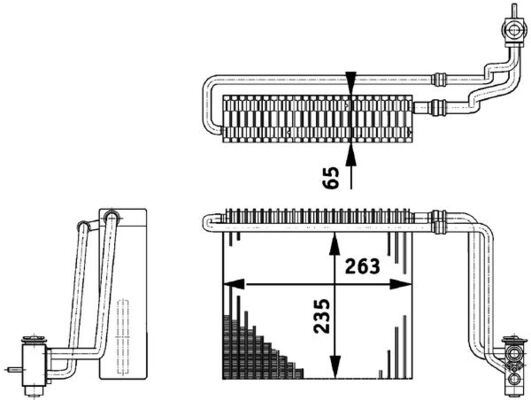 Airco verdamper Mahle Original AE 65 000P