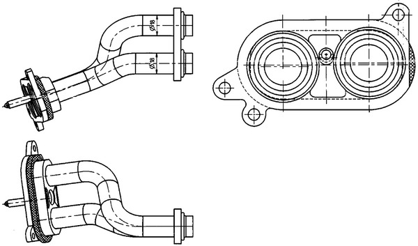 Koelvloeistofleiding/slang Mahle Original AHX 3 000P