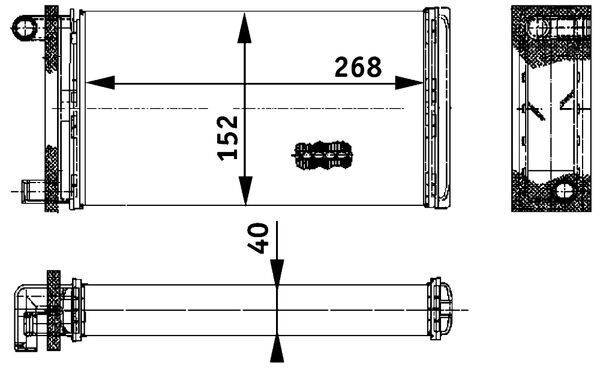 Kachelradiateur Mahle Original AH 121 000P