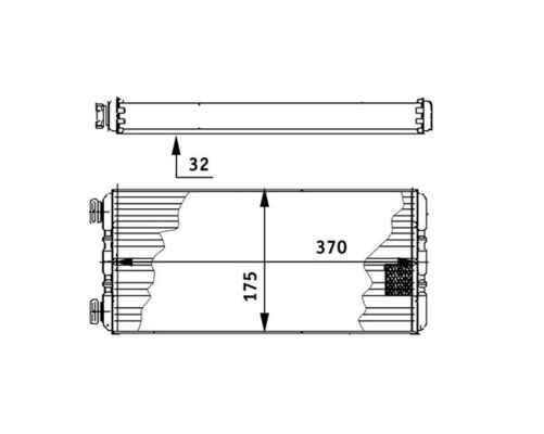 Kachelradiateur Mahle Original AH 131 000P