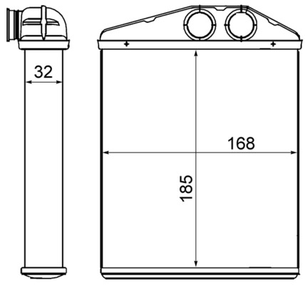 Kachelradiateur Mahle Original AH 13 000S