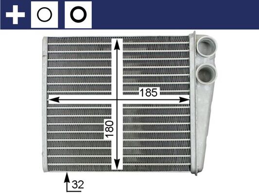 Kachelradiateur Mahle Original AH 208 000S