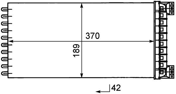 Kachelradiateur Mahle Original AH 50 000P