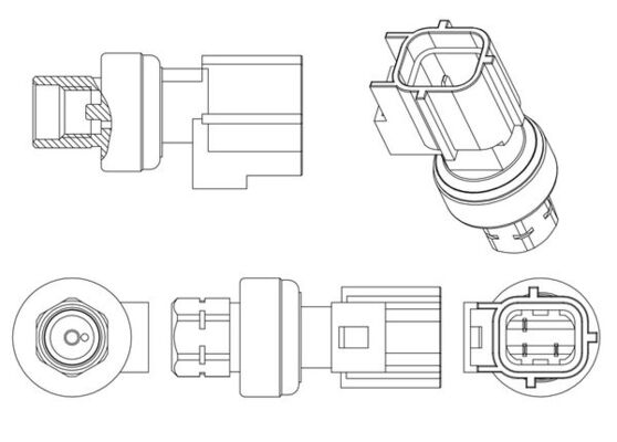 Airco hogedrukschakelaar Mahle Original ASE 7 000P