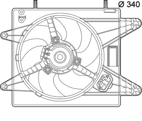 Ventilatorwiel-motorkoeling Mahle Original CFF 139 000P