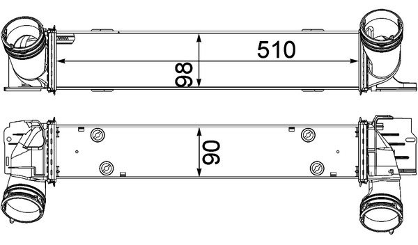 Interkoeler Mahle Original CI 146 000P