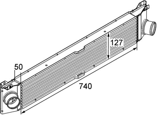 Interkoeler Mahle Original CI 157 000P