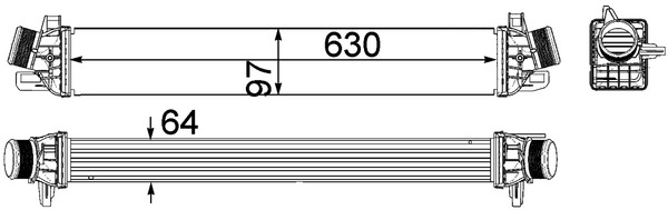 Interkoeler Mahle Original CI 259 000P