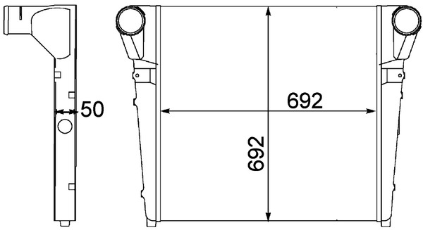Interkoeler Mahle Original CI 271 000P