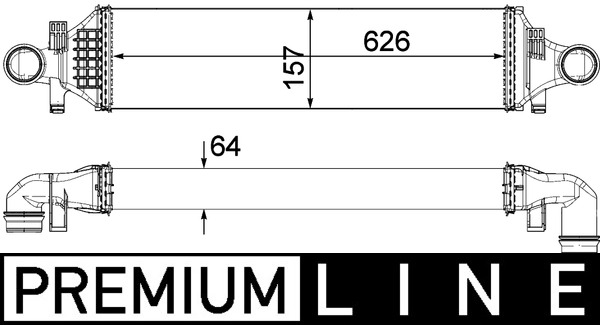 Interkoeler Mahle Original CI 480 000P