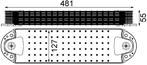 Oliekoeler motorolie Mahle Original CLC 213 000P